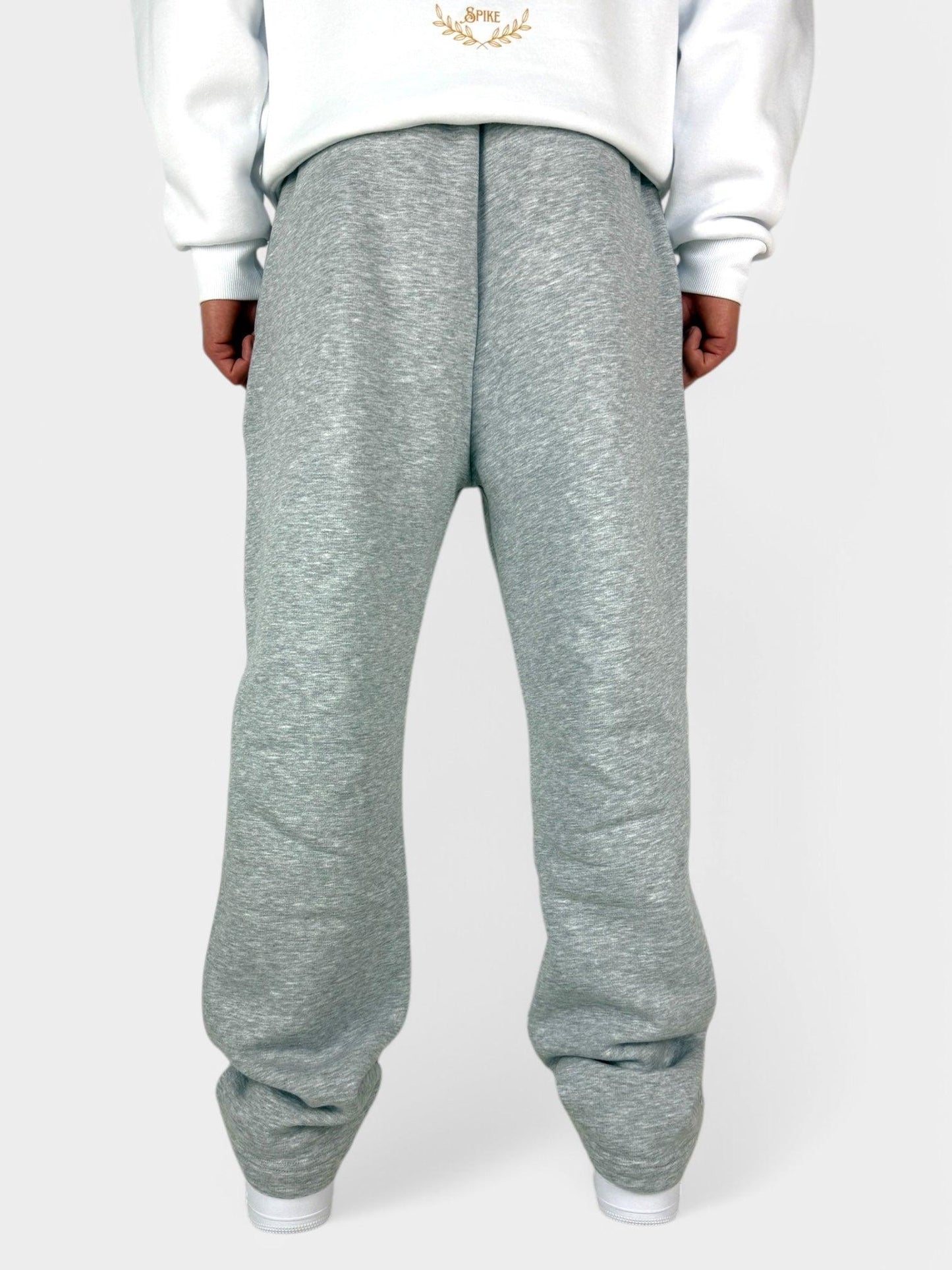 OPEN LEG JOGGER HEATHER GREY