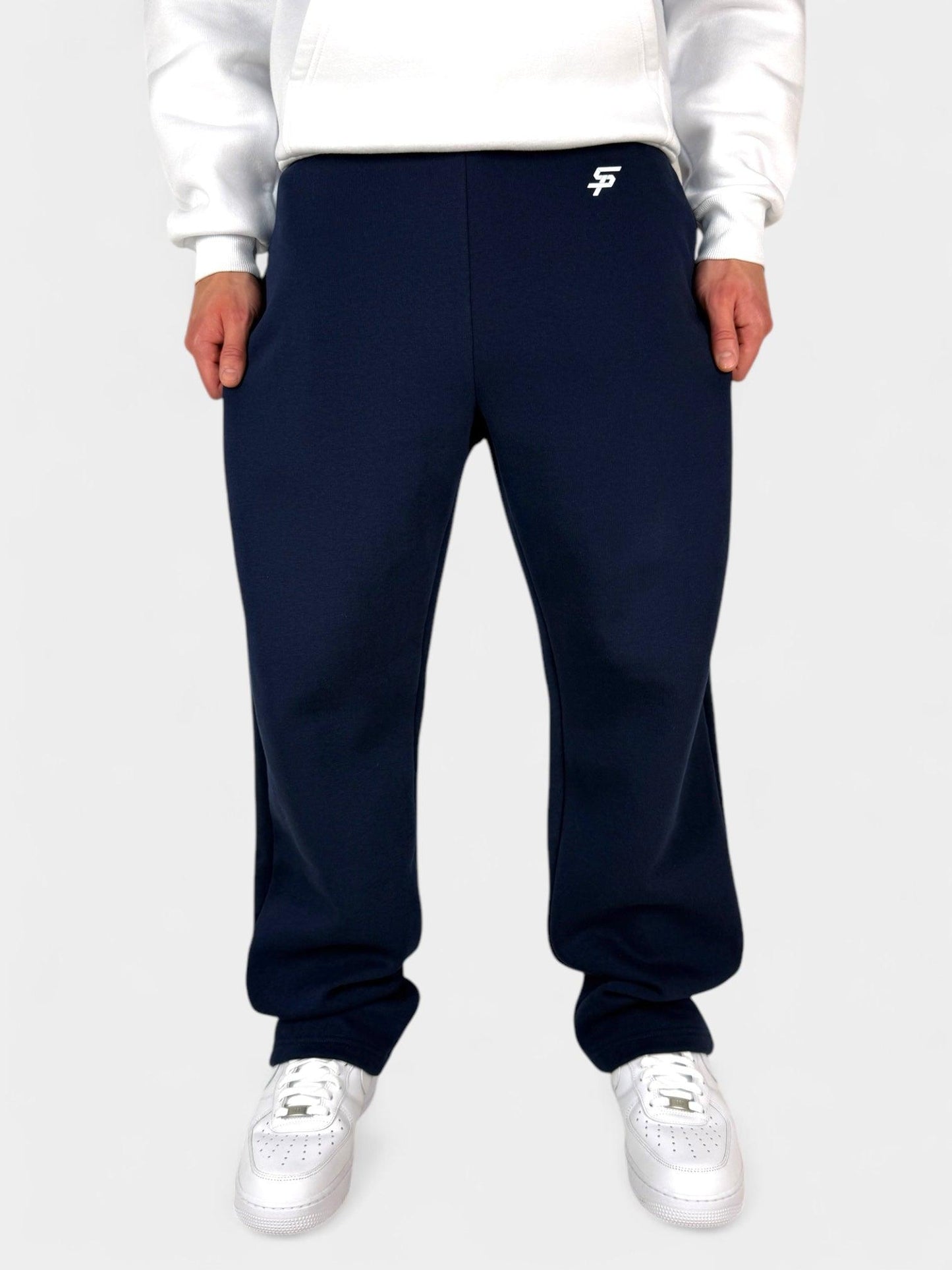 OPEN LEG JOGGER FRENCH NAVY