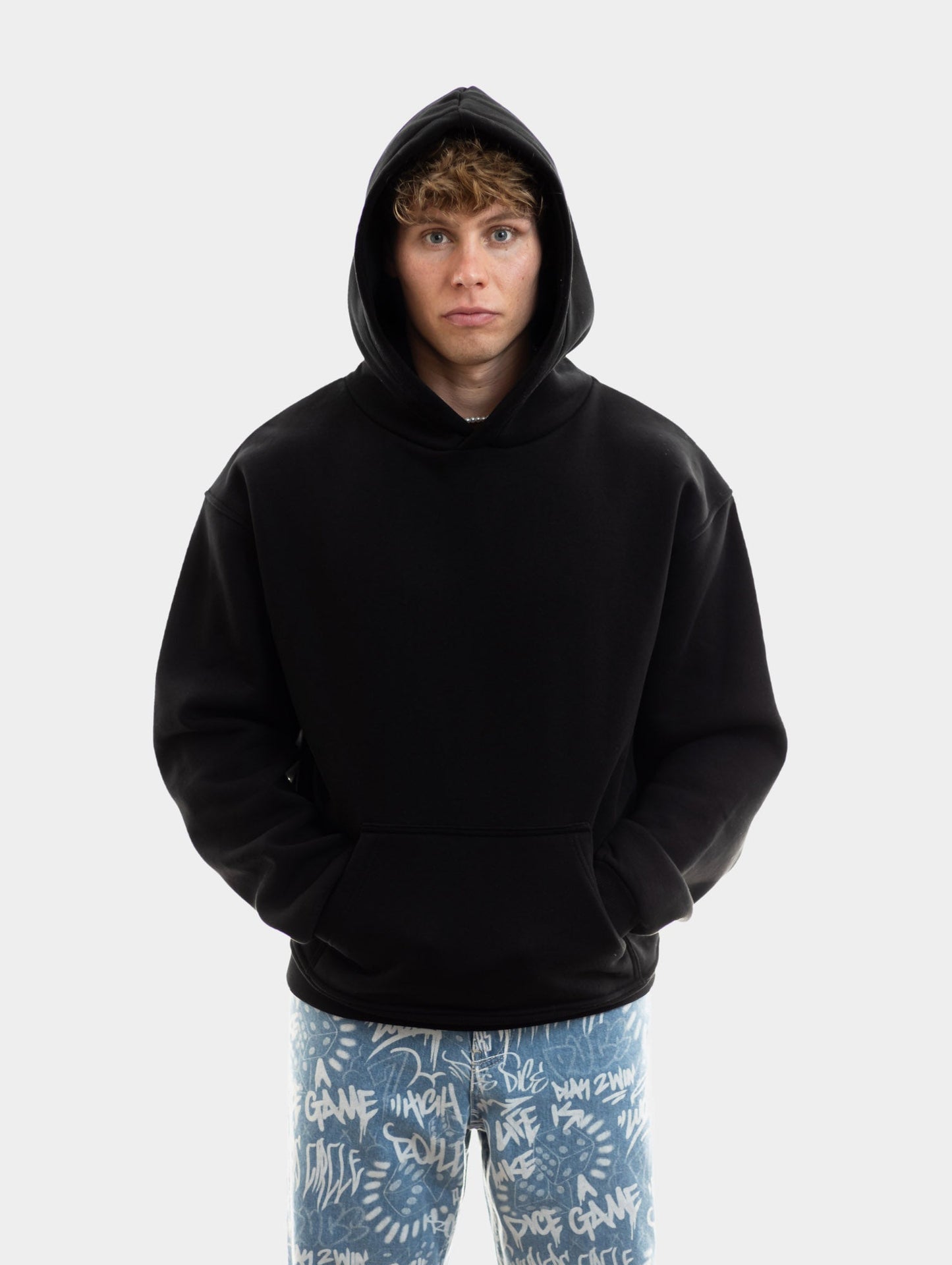 MINDSET HOODIE MIDNIGHT BLACK - Spike Streetwear