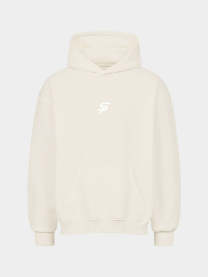 LOGO HOODIE NATURAL RAW